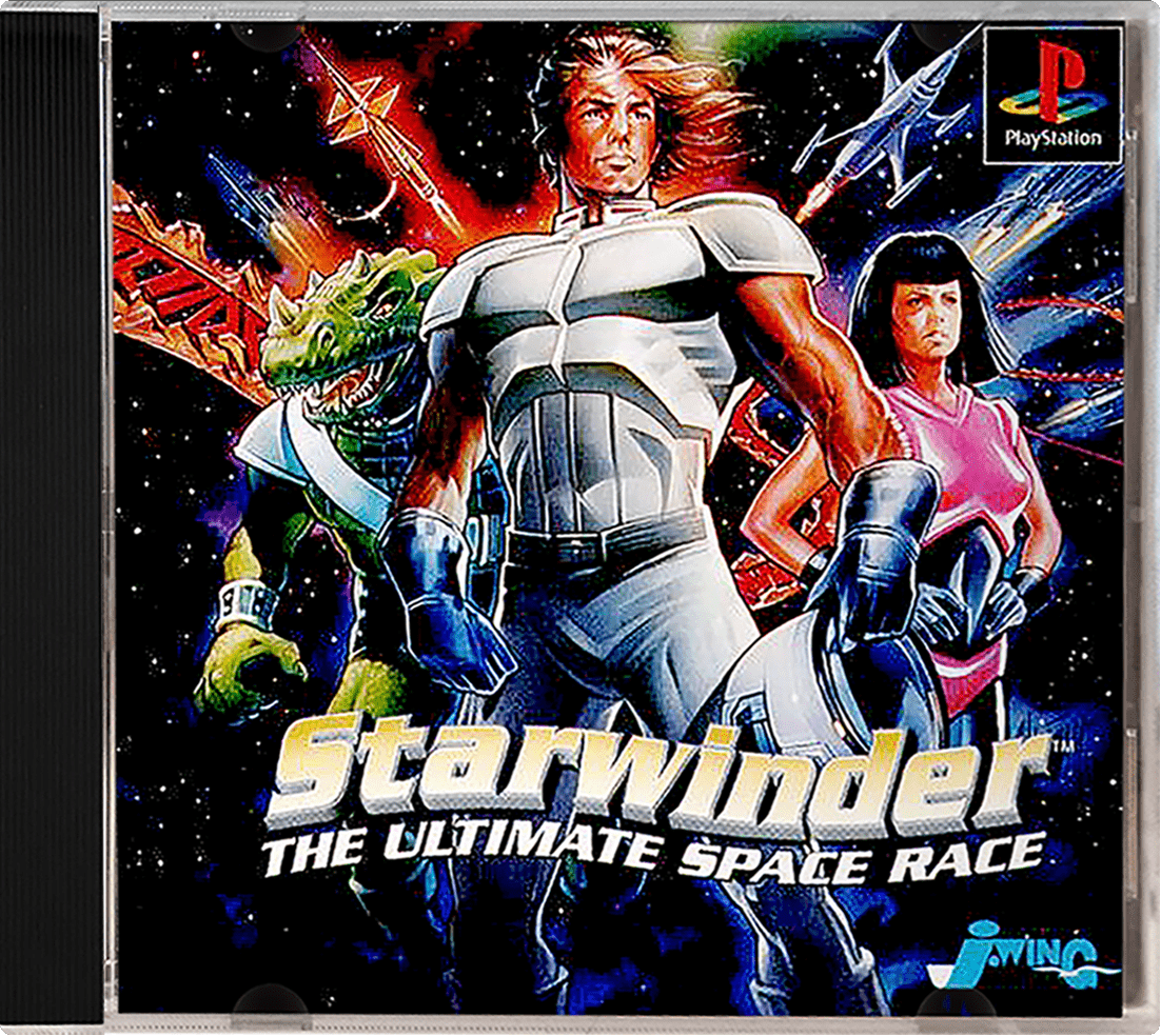 Starwinder the Ultimate Space Race box art for Playstation